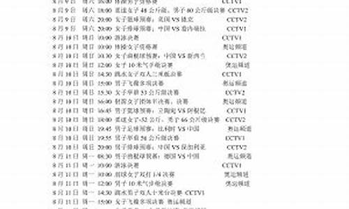 转播表_CCTV5转播表